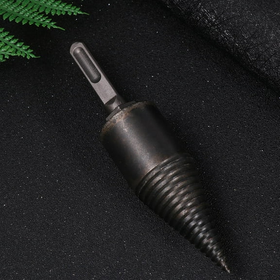 OUNONA  Wood Drill Bit Chopping Bits Cordless Log Splitter Splitters for Firewood Black