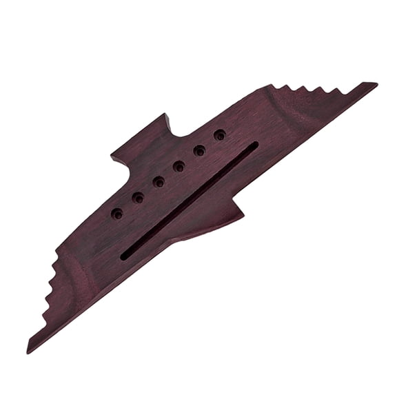 Tineasur Wooden Guitar Bridge with Tone Adjustment for Acoustic and Electric Guitars Instrument Accessory