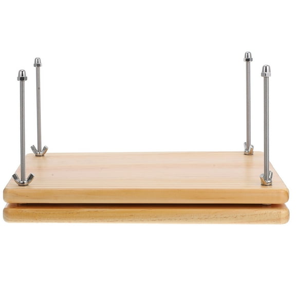 OUNONA Wooden Book Press Plate Manual Binding Machine 1 Set Easy to Use Bookbinding Tool