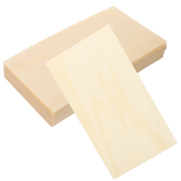 OUNONA Wooden Food Dish Liner for Serving Tray with Oilproof Design and Natural Grain Light Yellow 50pcs