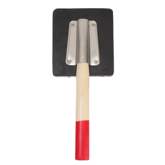 OUNONA Tapping Block with Wooden Handle for Home Use Black Composite Material 7.87x2.95x1.97 Inches