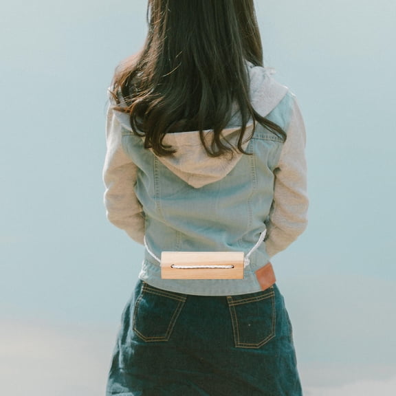 OUNONA Wooden Hatchet Case Wooden Hatchet Sheath Beige Safe Storage For Hiking 1Set