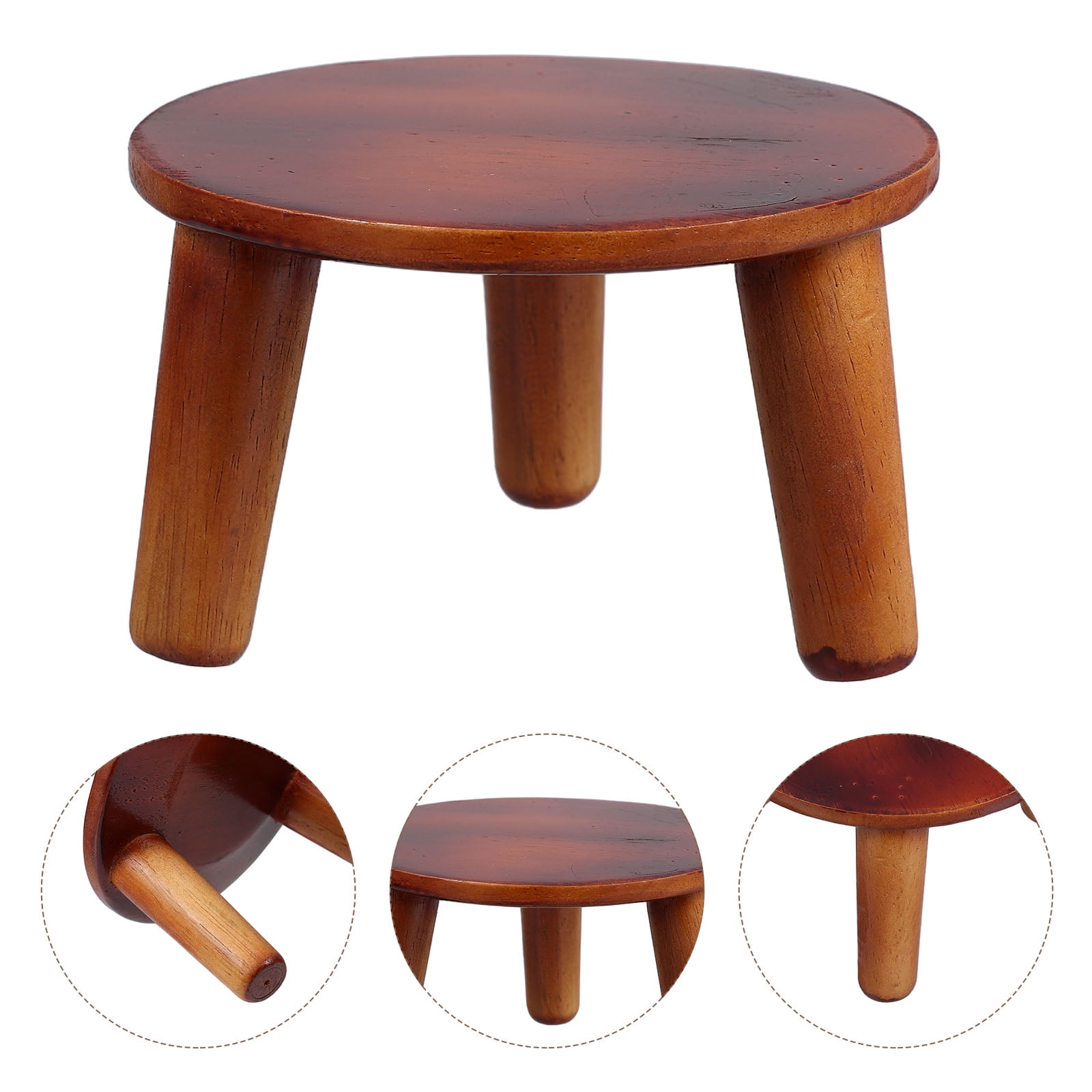 OUNONA Wooden Plant Riser Stand Flowerpot Stand Handicraft Base For ...