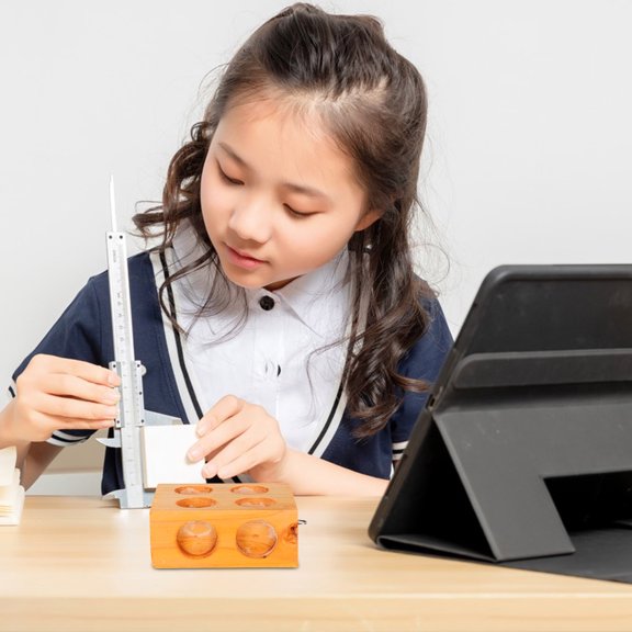 OUNONA Wooden Lab Block for Inclined Plane Physics Mechanics and Science Education