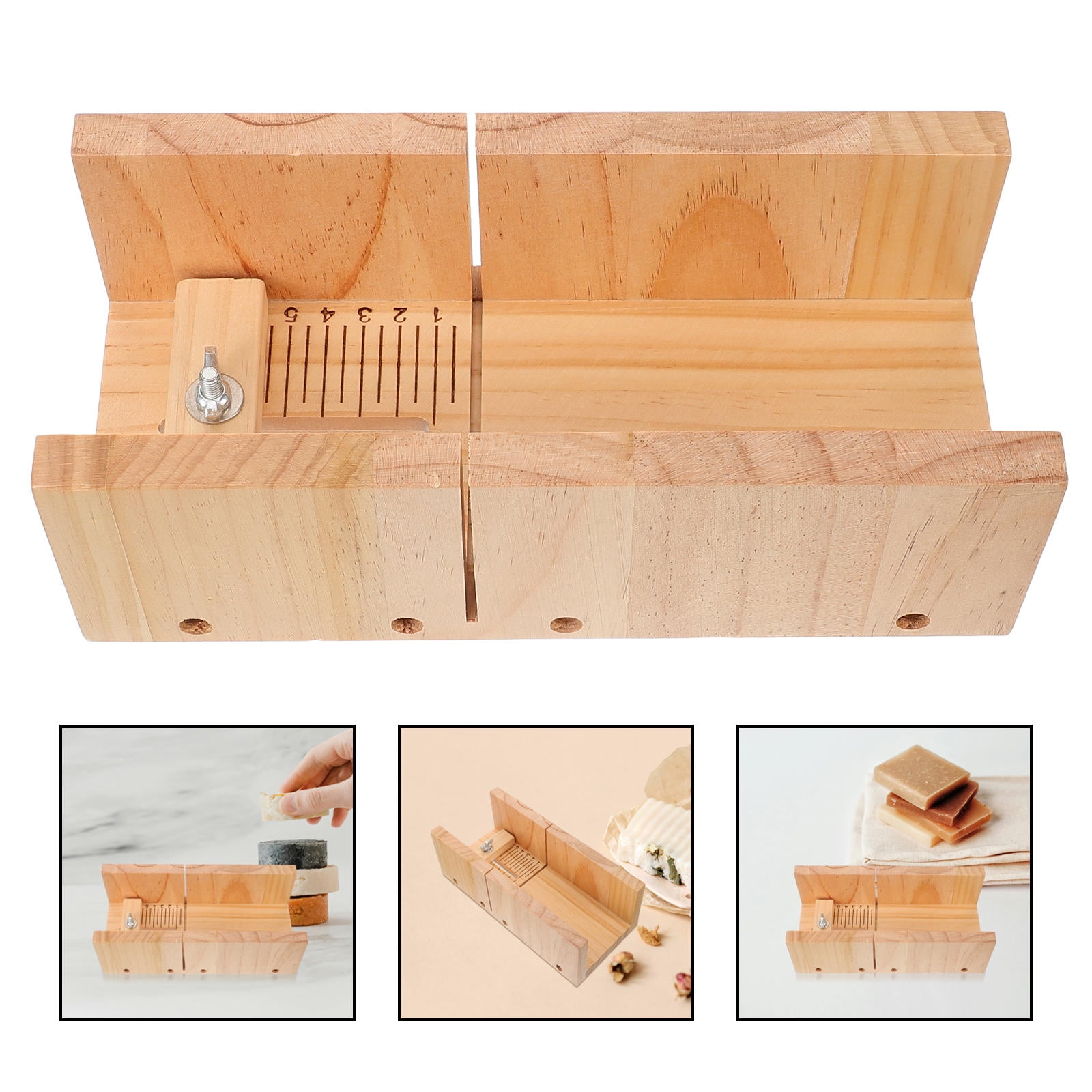 OUNONA Wooden Soap Cutting Mold Convenient Soap Cutter Mold Soap Making Cutting Wood Mold