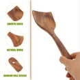 thumbnail image 1 of OUNONA Wooden Spatula Portable Cooking Spatula Handheld Cooking Utensil Portable Spatula for Home, 1 of 8