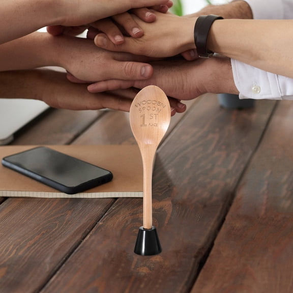 OUNONA Wooden Spoon Awards for Kitchen Decor Multifunctional Engraved Trophies Set of 3 Practical Cooking Competition Prizes