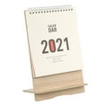 thumbnail image 1 of OUNONA Wooden Stand Up Desk Calendar with Paper and Phone Holder for Home Use Assorted Color, 1 of 8