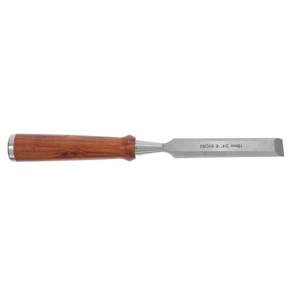 OUNONA Woodworking Flat Tip Chisel with Ergonomic Handle for Complex Curves and Wood Sculpture Projects