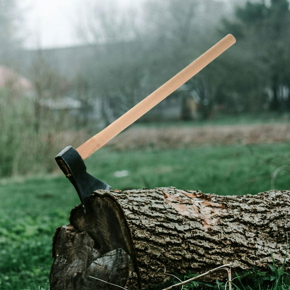 OUNONA Worgeous 1 Set Wooden Axe Handle Replacement for Garden Tools Long Axe Handle and Hoe Handles for Gardening Outdoor Landscaping