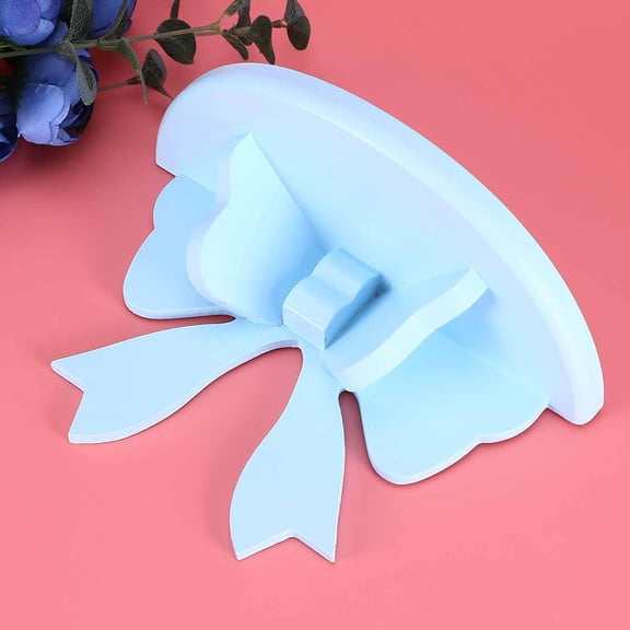 OUNONA 2pcs Wooden Wall Shelves Knot Shape Storage Rack Nordic Style Home Decor Wall Mounted Organizer