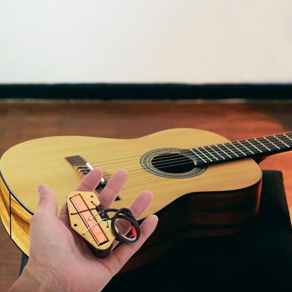 WEAVILUX Guitar Pickups Humbucker Dual Rail Humbucker Pickup Black Metal 1 Set