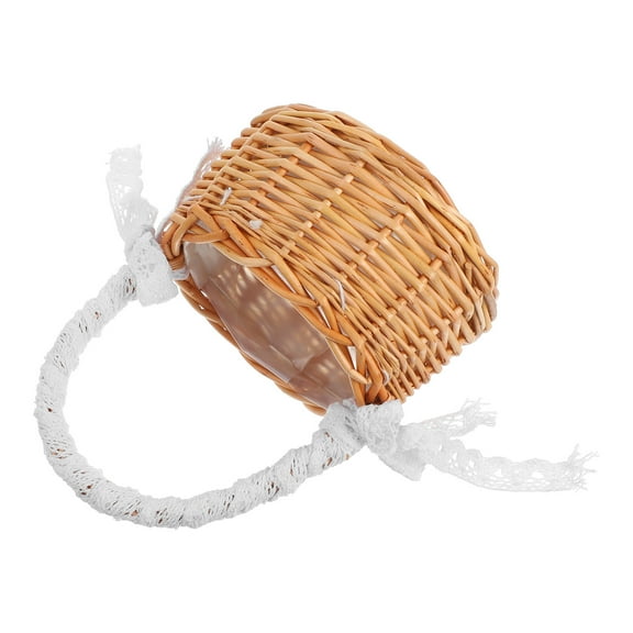 Tineasur Natural Rattan Woven Basket Brown Home Decor Essential for Storage