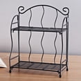 thumbnail image 1 of OUNONA  Wrought Iron Bookshelf Desktop Storage Rack Practical, 1 of 8