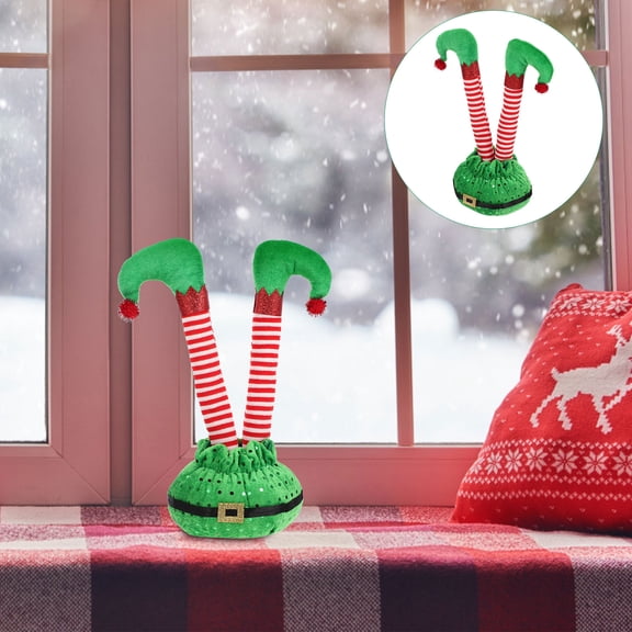 HOMOBABE Elf Leg Decoration Green 1Set 11x4.7In