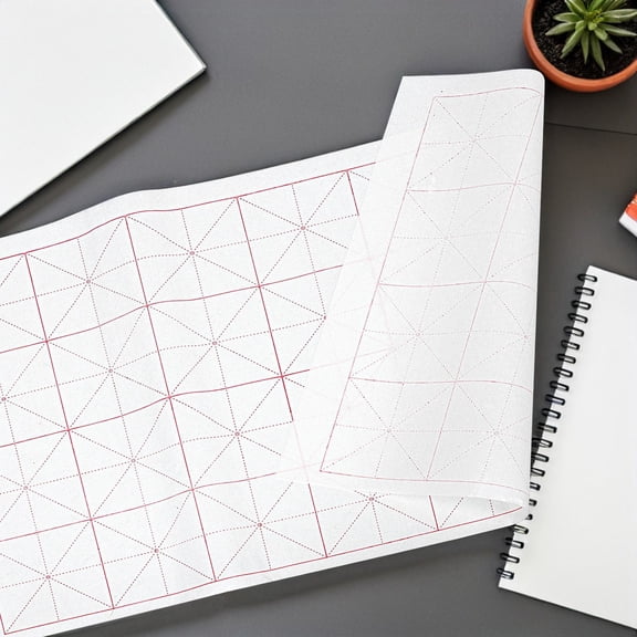OUNONA Xuan Paper for Calligraphy Writing with Grid Layout and Ink Resistance Features