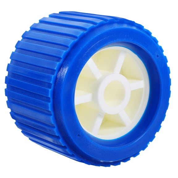 OUNONA Yacht Roller Boat Trailer Roller Replacement Ribbed Yacht Roller Ribbed Wobble Mounting Roller