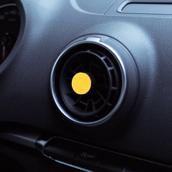 OUNONA Yellow Car Vent Clips with Essential Oil Pads for Daily Use Soft Absorbent Cotton Material 50pcs