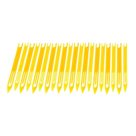 NUOLUX 20PCS Fishing Net Repair Needles Plastic Accessories Kit for Fishermen Yellow