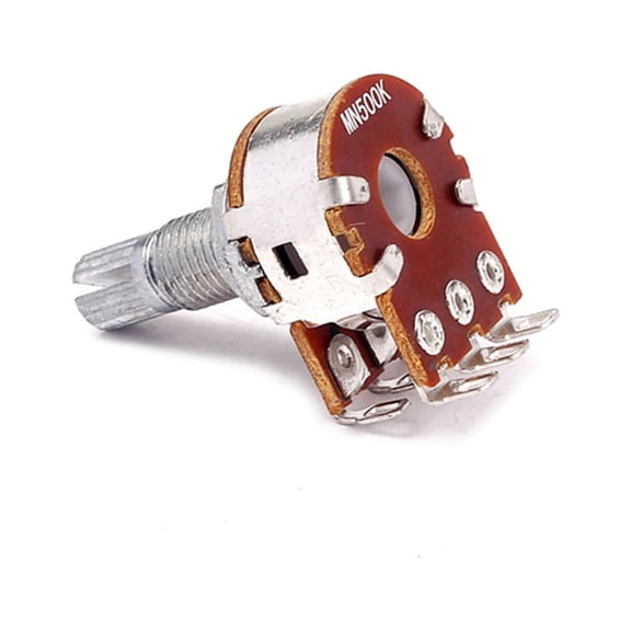 OUNONA Guitar Potentiometers Multi Audio Pots Coarse Knurled Shaft Replacement Upgrade