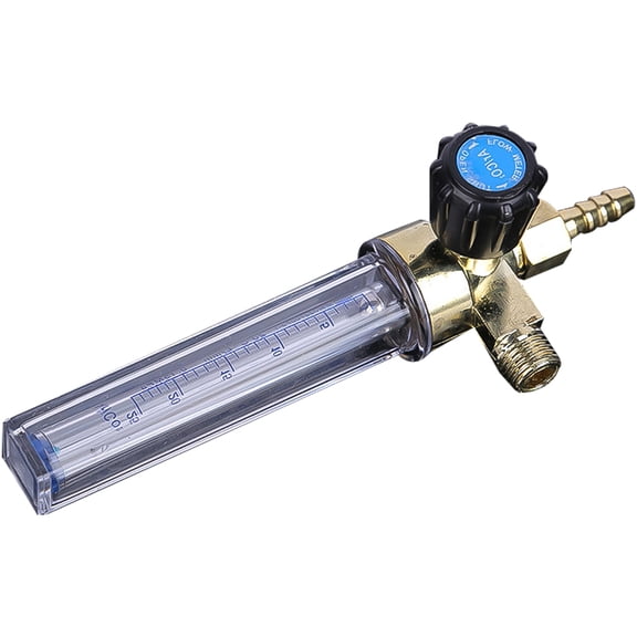 OUNONA Transparent Alloy Pressure Reducer Flow Gauge for Argon with Clear Scale Durable and Easy to Read
