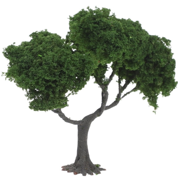 OUNONA Artificial Green Landscape Model Tree for Sand Table Decoration, PVC Material, 1 Piece Miniature Scenery Accessory