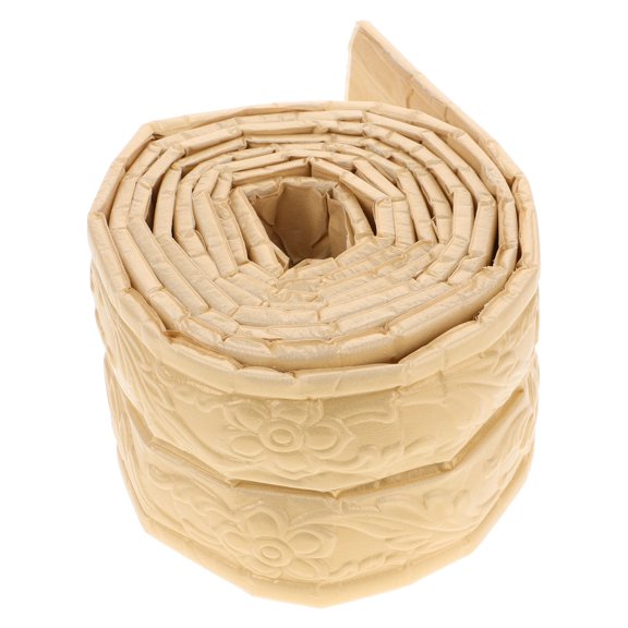 OUNONA Self-Adhesive Golden PVC Wall Trim Molding for Easy Installation