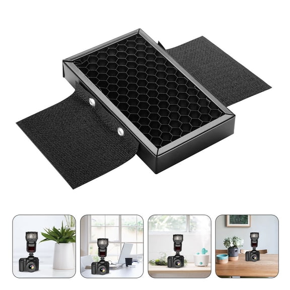 OUNONA Flash Spot Filter Black Honeycomb Grid Reflector for Camera Flash Light Control