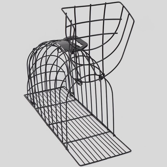 OUNONA cat shower supplies Cage Black Stainless Steel 1Set for Pet Bathing