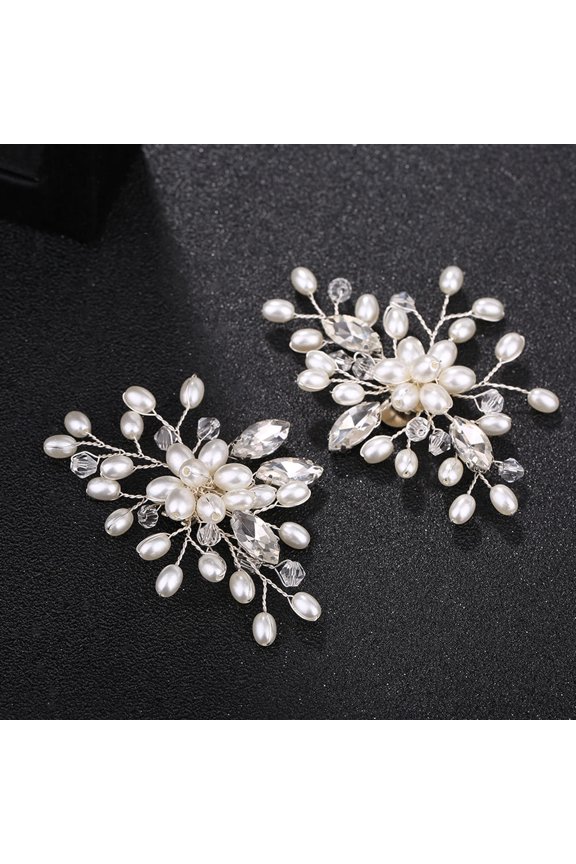 Shoe Buckle Clips Rhinestone Crystal White for Shoe Decoration DIY Durable Clips for Flats Boots Sandals Pumps