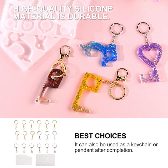 OUNONA for Key Chain Pendant DIY Keychain Non-contact