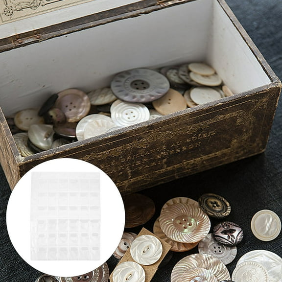 OUNONA -grids Buttons Holder Display Classification Bag Accessories Organizer