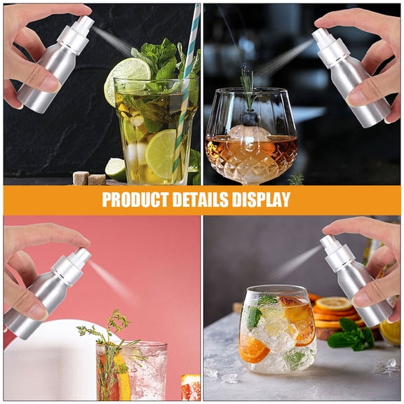 OUNONA plastic refillable perfume bottles atomizer Cocktail Atomizer Aluminum Adults 1Pack
