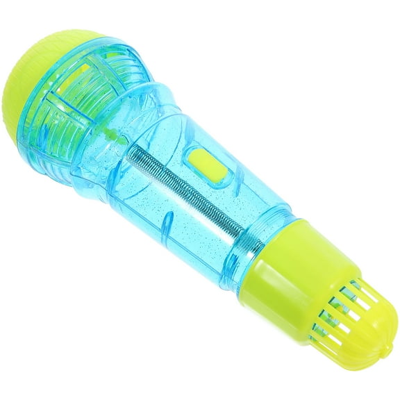 OUNONA Karaoke Microphone Kids Echo Microphone Blue Plastic 1Set
