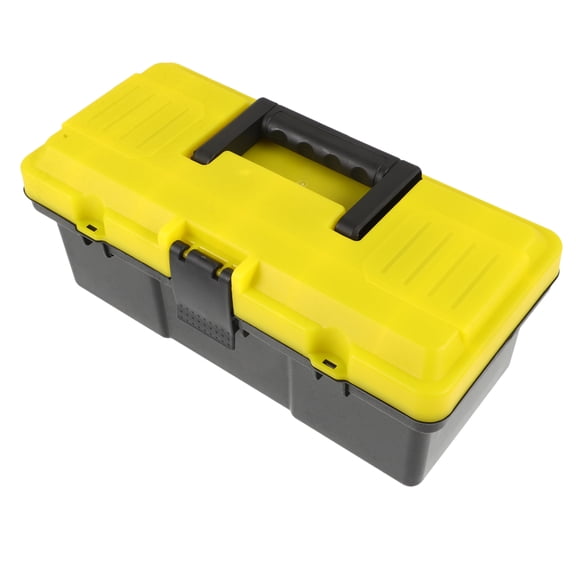 OUNONA Yellow Reusable Tool Organizer Box for Enthusiasts, Storage Case, 1 Set