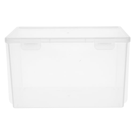 OUNONA storage box Dvd Storage Box Transparent PP Home Organization 1Set