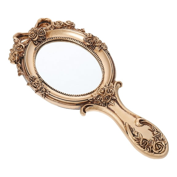 OUNONA with Vanity Retro Hand Holding Mirror Women's Gift