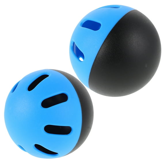 OUNONA 2Pcs Eva Plastic Hollow Baseball Practice Balls for Indoor and Outdoor Training Soft Durable Sports Equipment