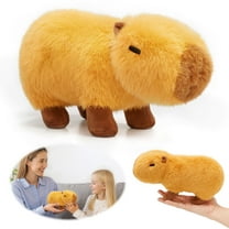 OUOZZZ 8.6" Capybara Plush Toy, Cute Capybara Stuffed Animal, Soft Fluffy Capybara Plushie Doll for Baby Kids Birthday, Party, Home Decor