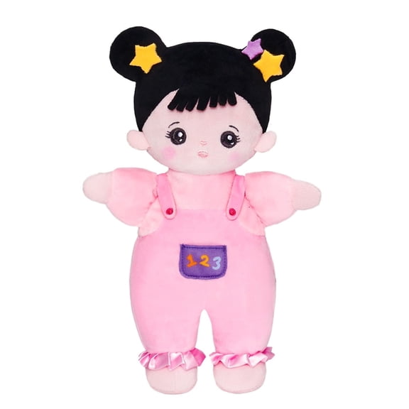 OUOZZZ Soft Baby Doll, First Baby Doll Clothes Plush Rag Doll for Toddler Girls Boys Baby Learning Toys Birthday Gift 10"