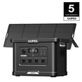 thumbnail image 1 of OUPES 2400W/2232Wh Exodus 2400 Lite Portable Power Station+240W Solar Panel, Solar Generator,0-80% Charging in 1.2 Hr, 20ms UPS,140W USB-C, LiFePO4 Battery for Home Backup, Power Outages, and Camping, 1 of 10