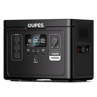 OUPES Exodus 1500 1488Wh 1500W LiFePO4 Portable Power Station Solar Generator, APP Control,140W USB-C for Outdoor, Camping