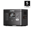 thumbnail image 1 of OUPES Exodus 1500 Portable Power Station,1488Wh LiFePO4 Battery,1500W AC/140W USB-C Output, Fast Charge, Solar Generator for Camping,Emergency, RV, Off-Grid Living, 1 of 10