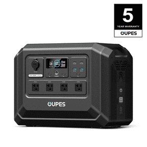 OUPES Mega 1 Lite Portable Power Station, 1800W(4500W Surge) 1024Wh LiFePO4 Battery, 140W USB-C Output, 46Min Fast Charge, 20ms UPS, Solar Generator for Camping, Emergency, RV, Off-Grid Living