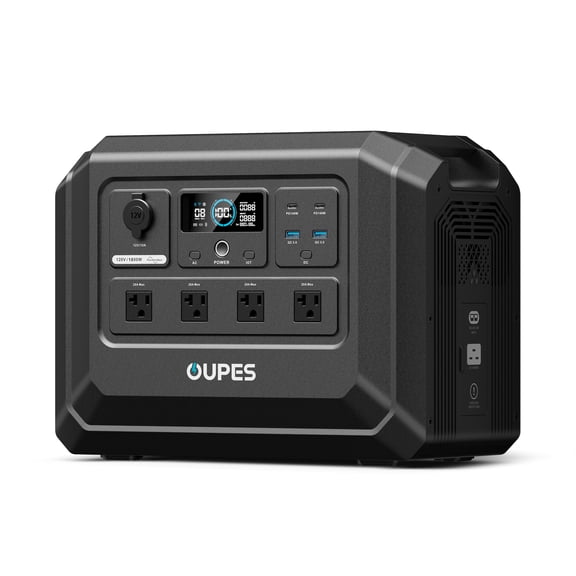 OUPES Mega 1 Lite Portable Power Station 1800W, 1024Wh LiFePO4 Battery Generator for Home, Power Outages, Camping & RVs