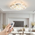 thumbnail image 1 of OUQI Modern LED Ceiling Light, 120W 10800LM Flush Chandelier with Remote, 28.8 inch Dimmable 2800K-7000K Adjustable Color Temperature, 9 Ring Design for Living Room Bedroom Office Dining Room, 1 of 3