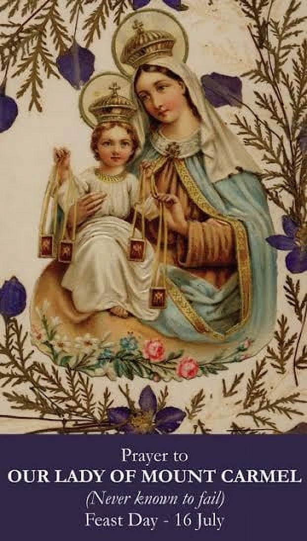 OUR LADY OF MOUNT CARMEL PRAYER CARD, 10-PACK, WITH A FREE BONUS CARD ...