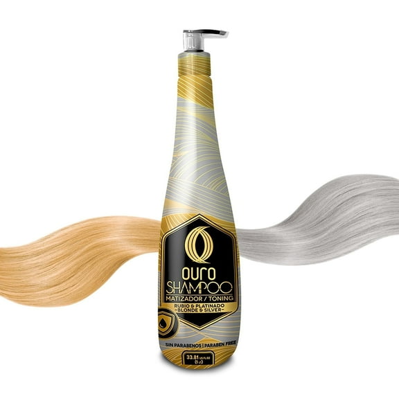 OURO Shampoo Toning Nuance Blonde Silver hair treatment/ Shampoo Matizador para Caeello Rubio