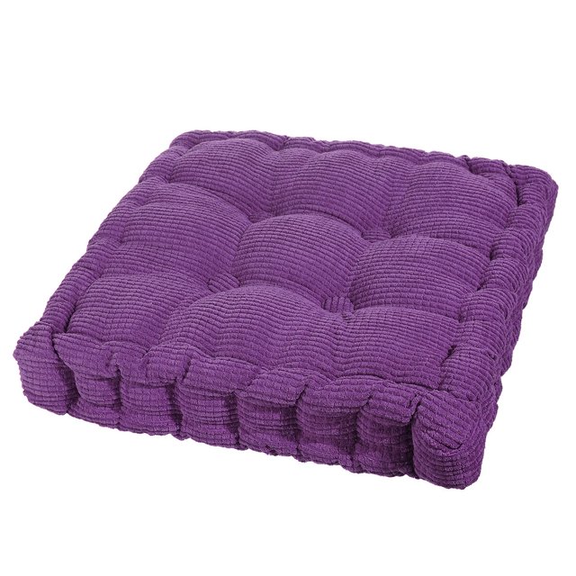 OUSGAR 18x18 inches Square Chair Cuhsion Thicken Tufted Seat Cushion