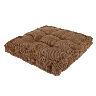 OUSGAR Assorted Square Chair Tufted Seat Cushion Pad, Thicken Floor Pillows